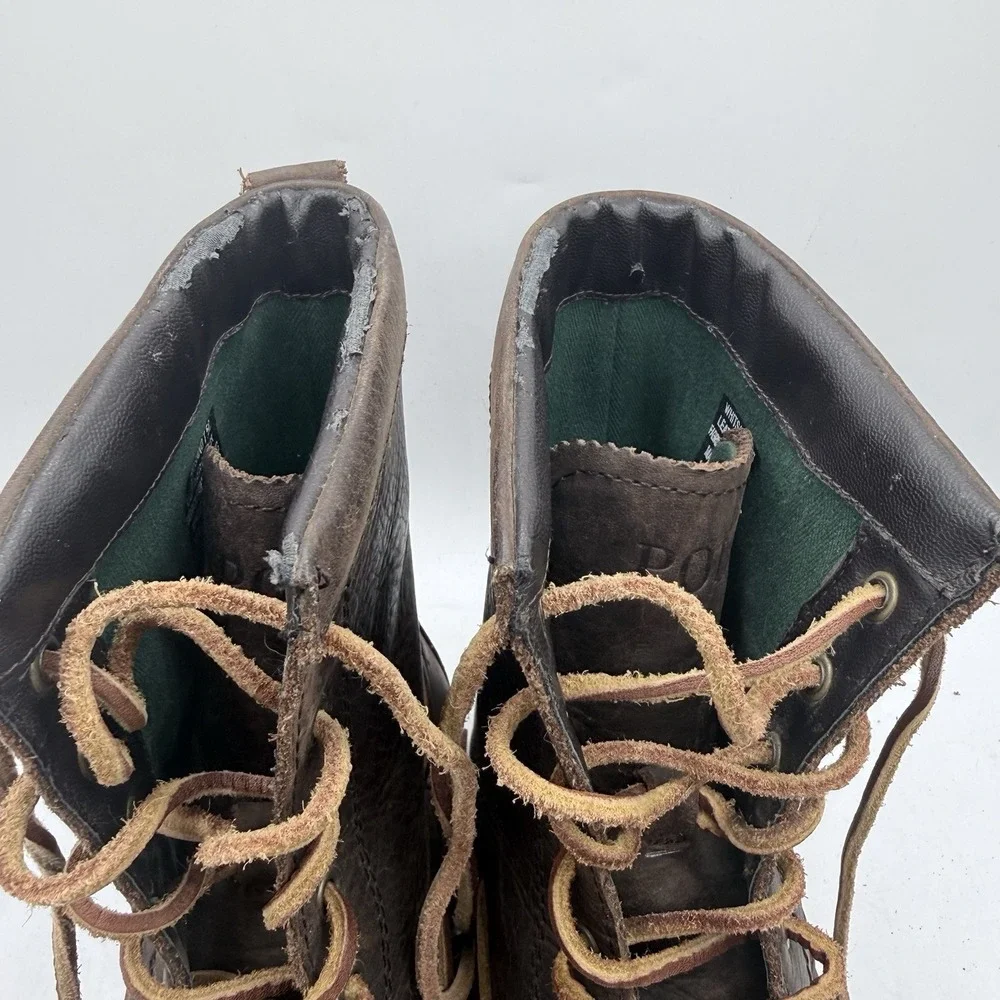 Polo Ralph Lauren Whitsand Genuine Leather Ranger Duck Boots Mens 7.5D Women's 9